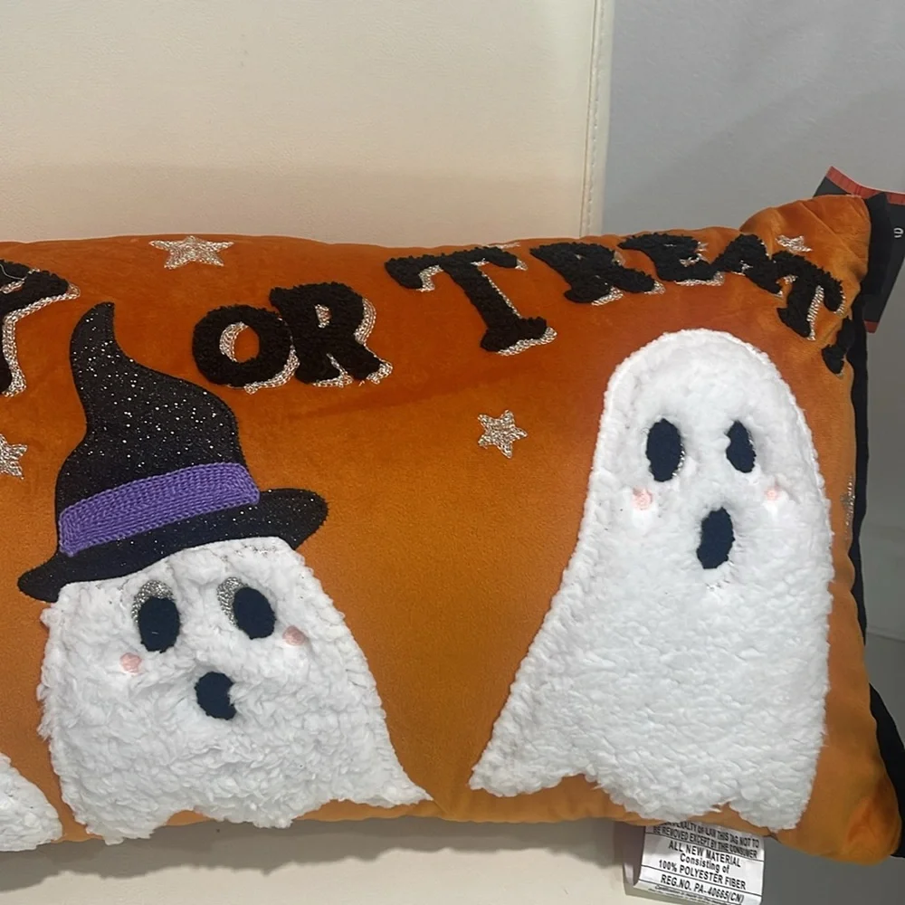 SALE! Halloween Town Orange/Black/Sparkly Silver 
